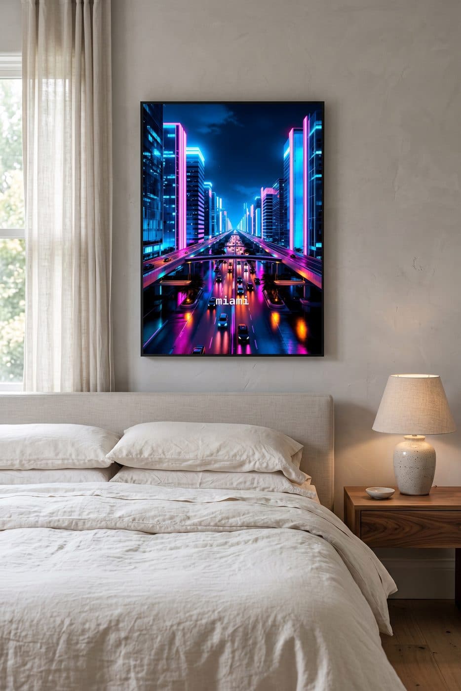 Miami Neon Causeway — lifestyle mockup 1 of 5