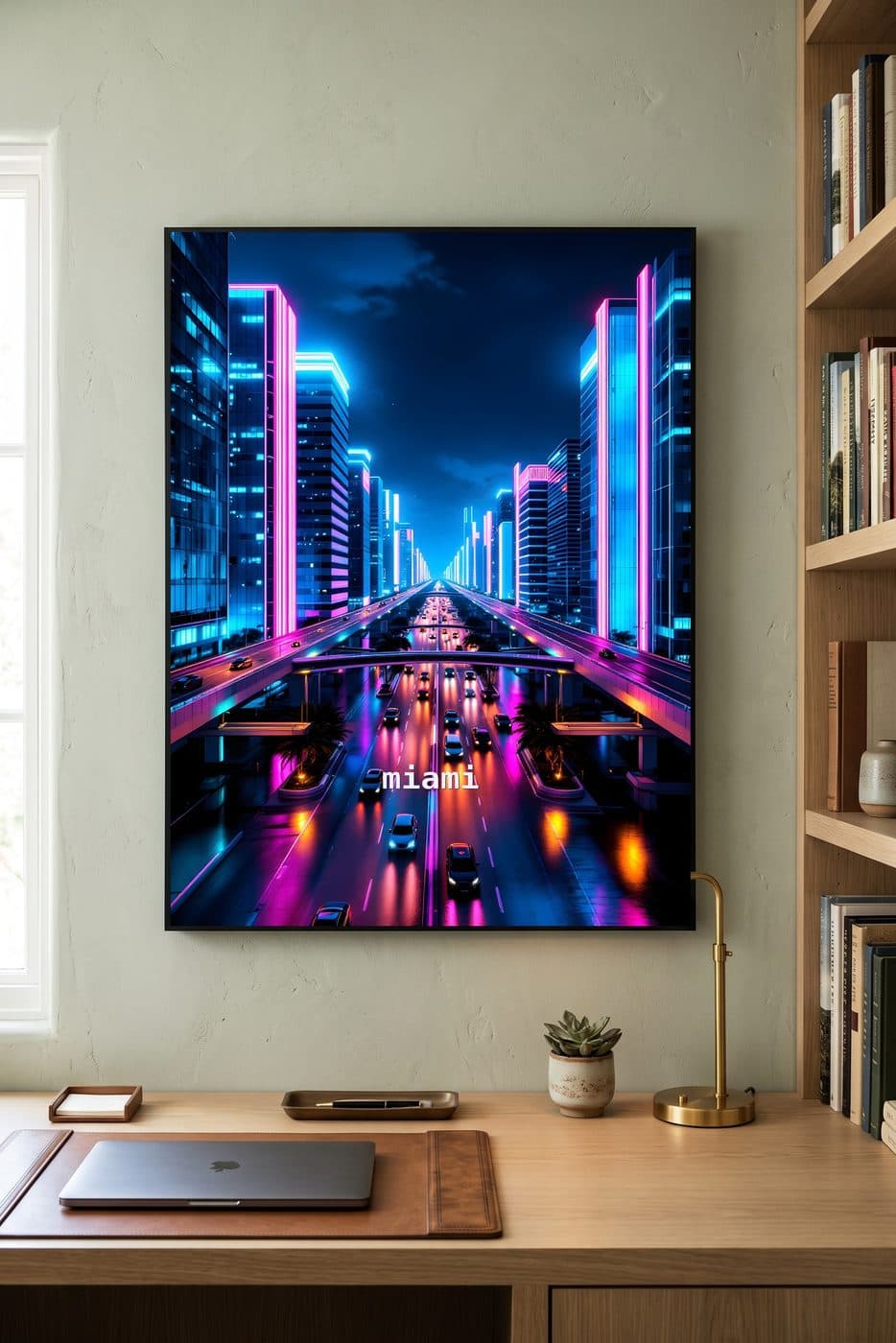 Miami Neon Causeway — lifestyle mockup 2 of 5