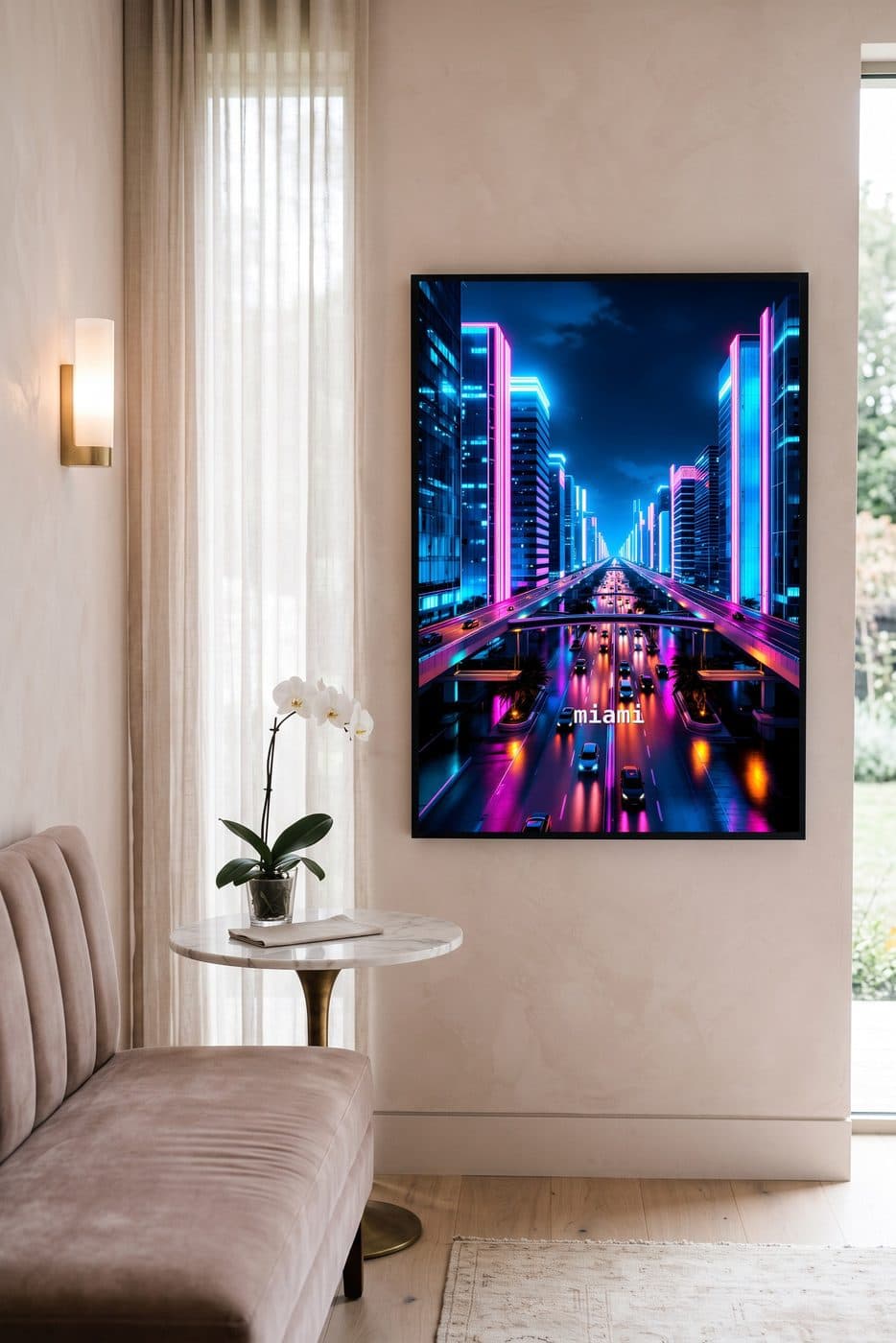 Miami Neon Causeway — lifestyle mockup 5 of 5