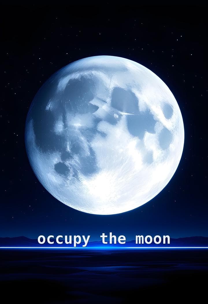 Occupy the Moon — framed print by Apex Reve