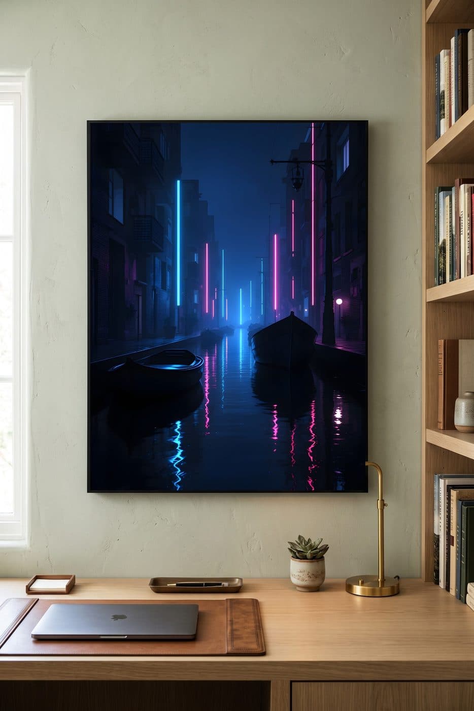 Bangkok Canal Neon Stack — lifestyle mockup 2 of 5