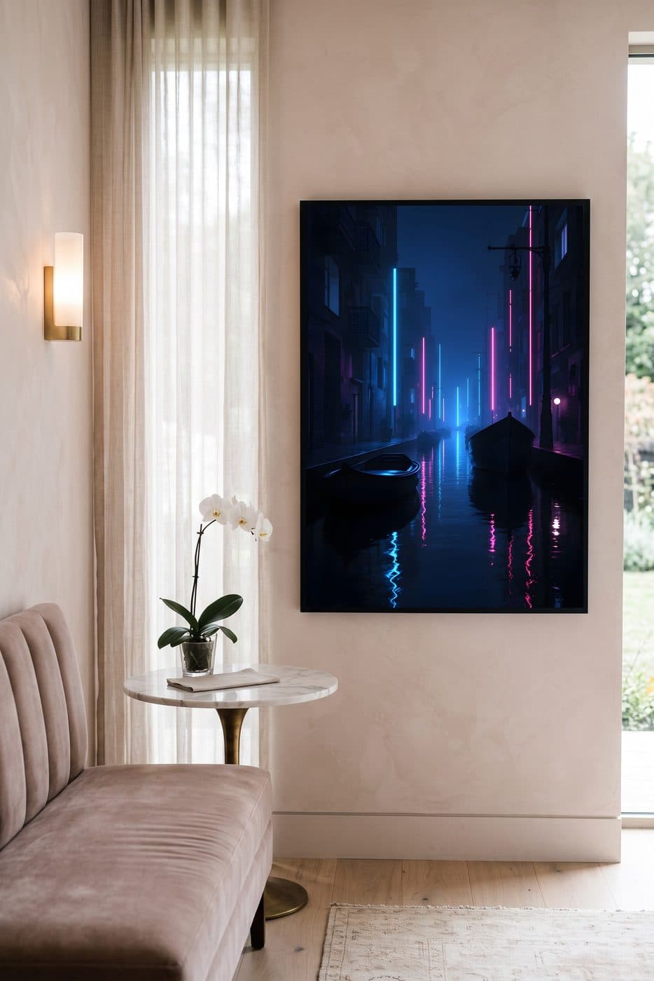 Bangkok Canal Neon Stack — lifestyle mockup 5 of 5